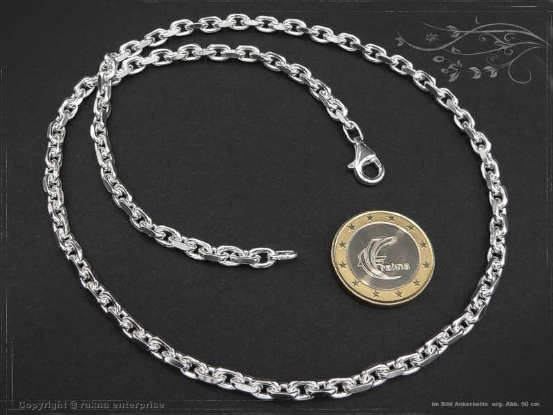 Ankerketten 925 silber 4,5mm massiv
