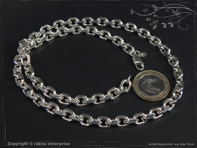 Ankerketten 925 silber 6,5mm massiv