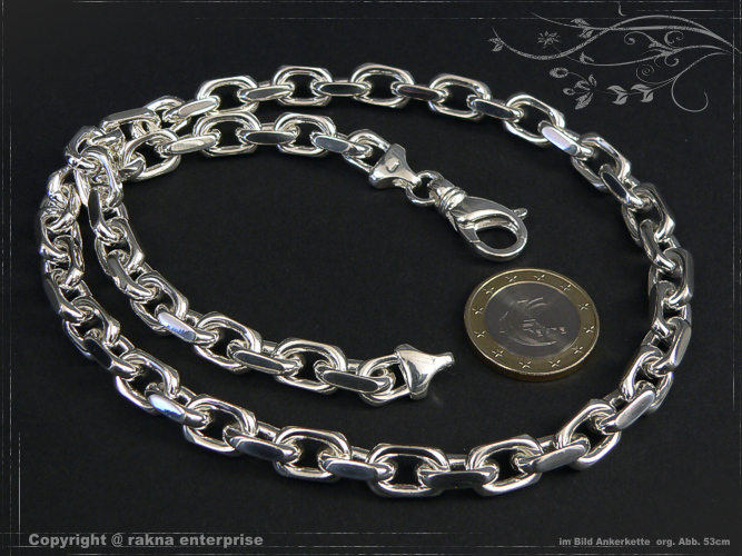 Ankerketten 925 silber 8mm massiv