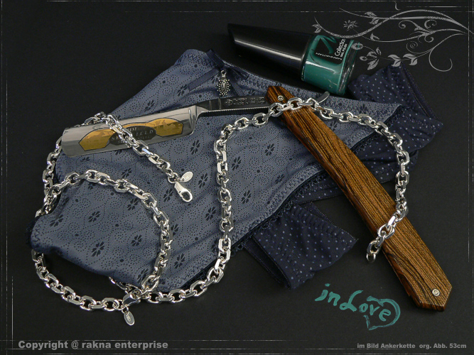 Anchor Chains 925 sterling silver 6,5mm  solid