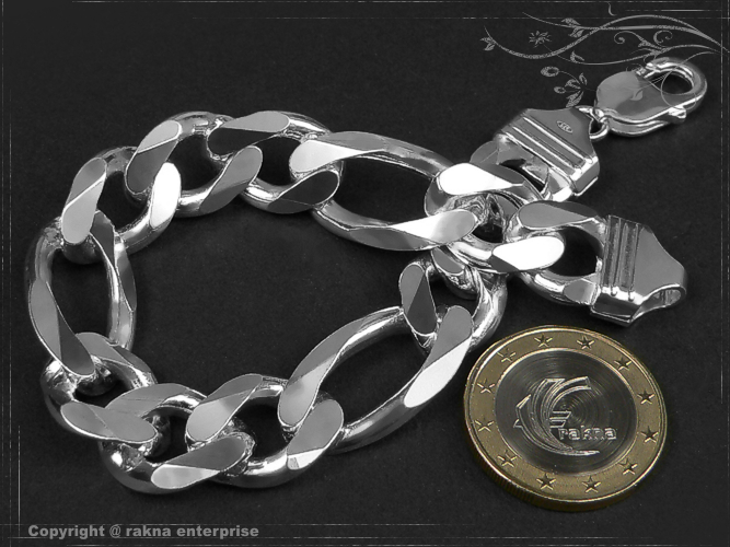 Bracelets 925 Sterling silver width 13,0mm  solid