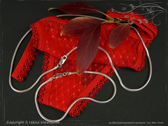 Schlangenkette Armband 925 silber 2,2mm Kombination