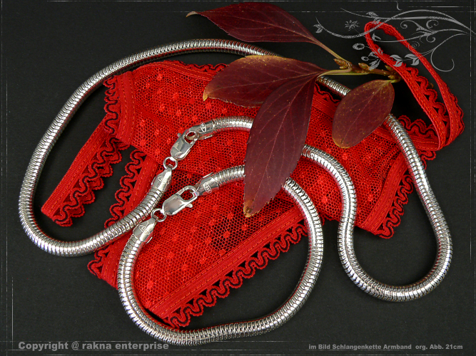 Snake Chain Bracelets 925 silver 6mm Combination