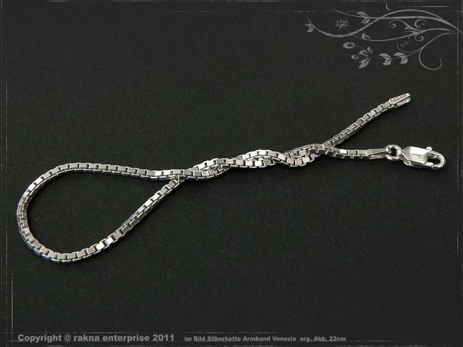 Silver bracelet Venezia 925 sterling silver width 1,6mm  massiv