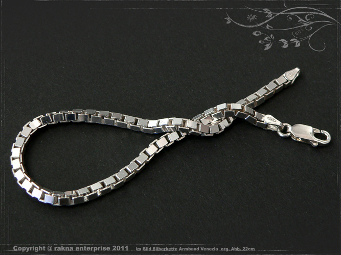 Venezia Armband 925 Sterling Silber Breite 3,0mm  massiv