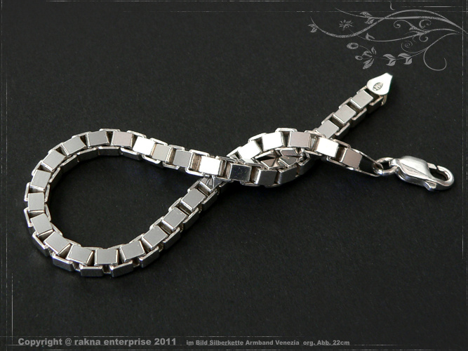 Venezia Armband 925 Sterling Silber Breite 4,5mm  massiv