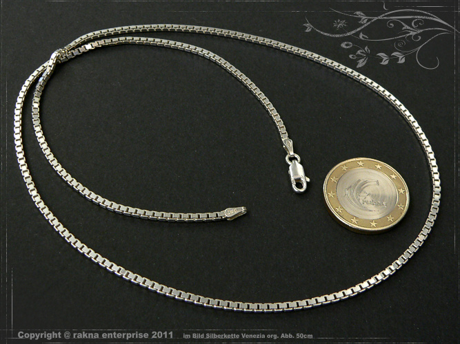 Venezia Silberkette 925 Sterling Silber Breite 2,0mm  massiv