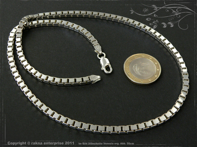 Venezia Silberkette 925 Sterling Silber Breite 3,8mm  massiv