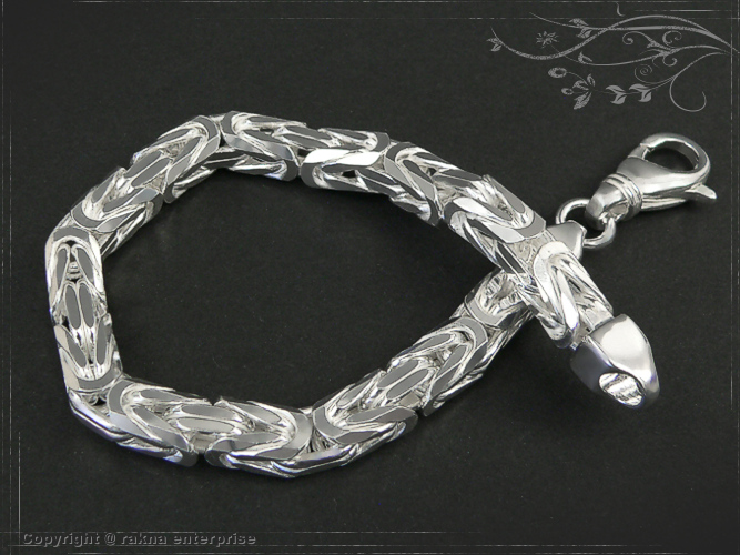 Königskette Armband 925 Sterling Silber Breite 7mm  massiv
