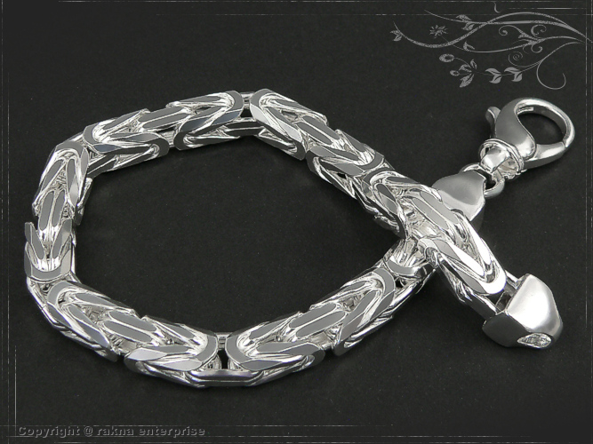Königskette Armband 925 Sterling Silber Breite 8mm  massiv