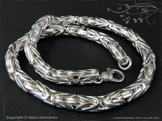 Runde Königsketten 925 Silber 10mm massiv