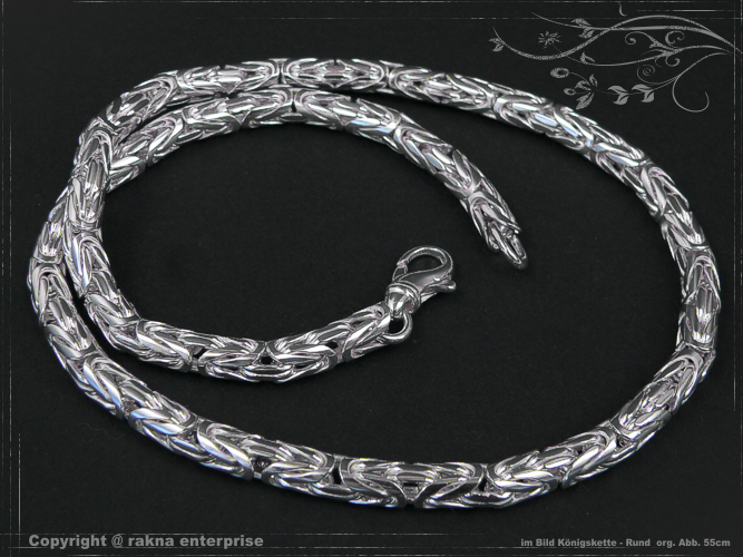 Runde Königsketten 925 Silber 6mm massiv