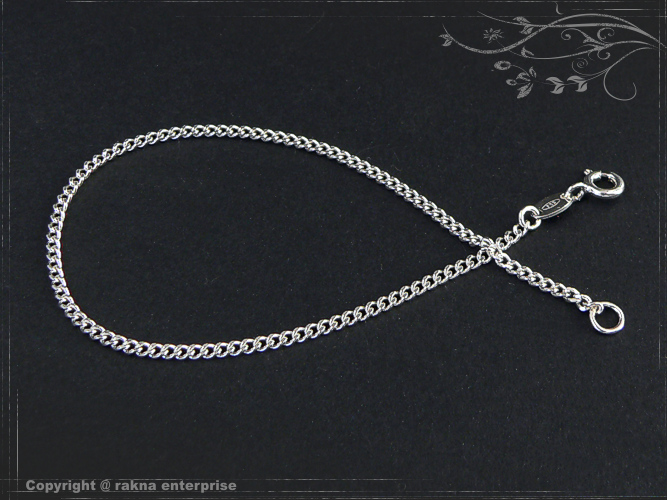 Panzerkette Armband 925 Sterling Silber Breite 2,2mm  massiv