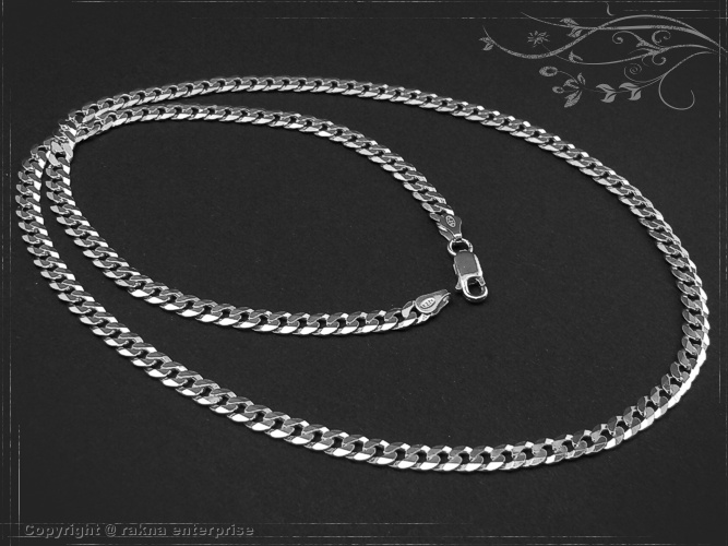 Panzerketten 5mm 925 Sterling Silber massiv