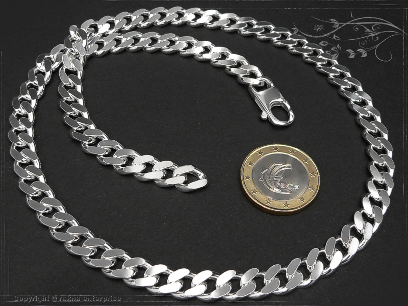 Panzerketten 8,5mm 925 Sterling Silber massiv