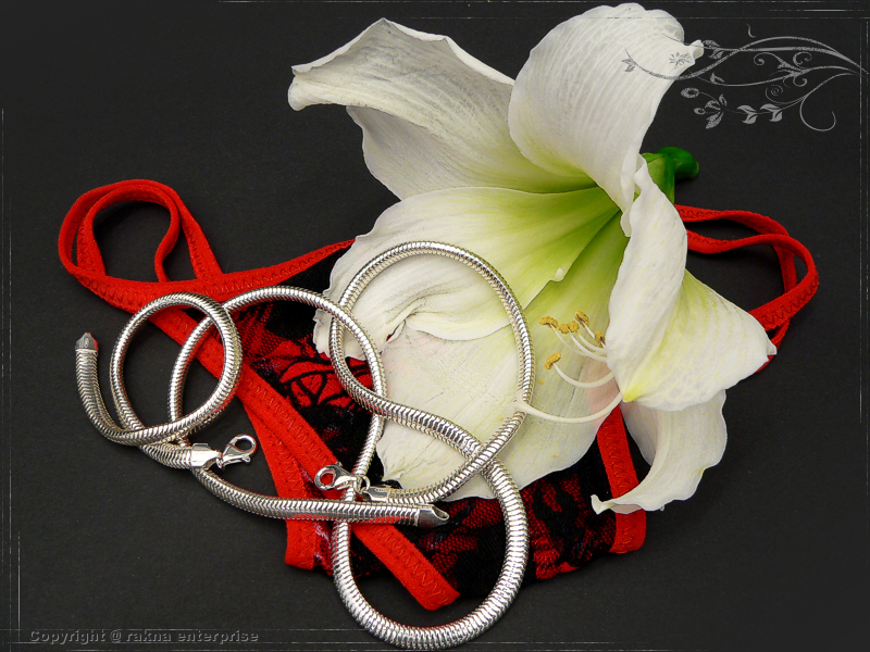 Schlangenketten 925 silber 6mm massiv