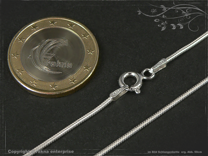 Schlangenketten 1.2mm 925 Sterling Silber massiv