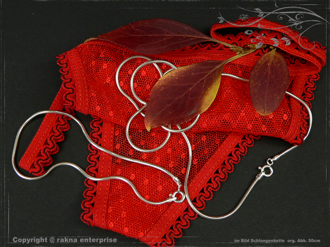 Schlangenketten 925 silber 1,6mm Kombination