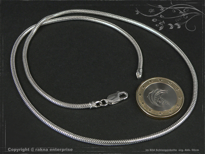 Schlangenketten 925 silber 2,2mm massiv
