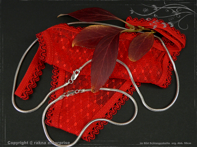 Schlangenketten 925 silber 2,2mm Kombination