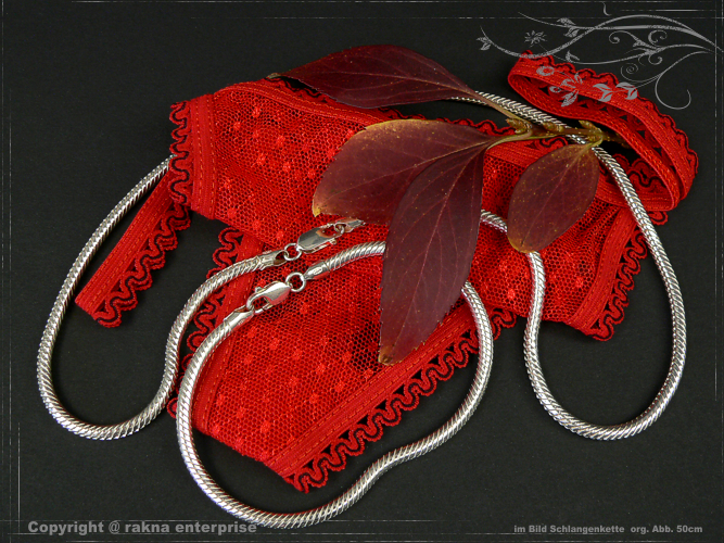 Schlangenketten 925 silber 3,5mm Kombination