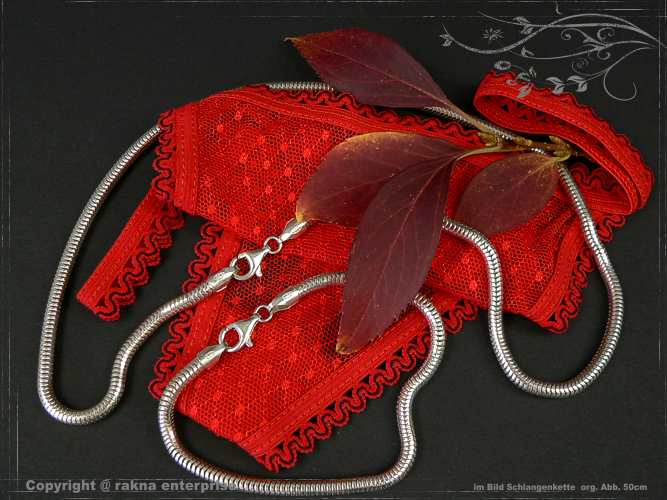 Schlangenketten 925 silber 4mm Kombination